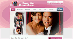 Desktop Screenshot of partyonphotobooths.com