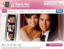 Tablet Screenshot of partyonphotobooths.com